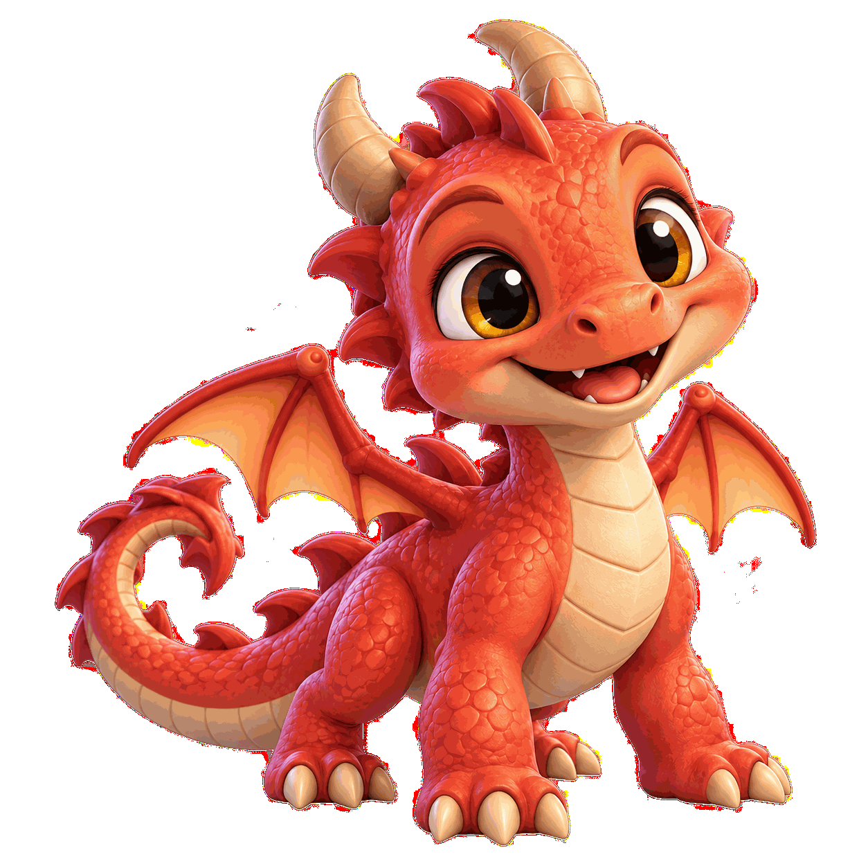 Animated preview of Ember the Desktop Pet Dragon walking around the desktop