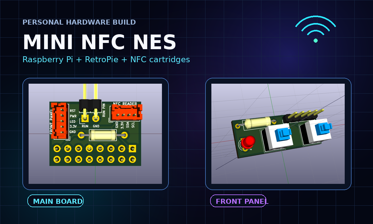 Mini NFC NES hardware and PCB project overview