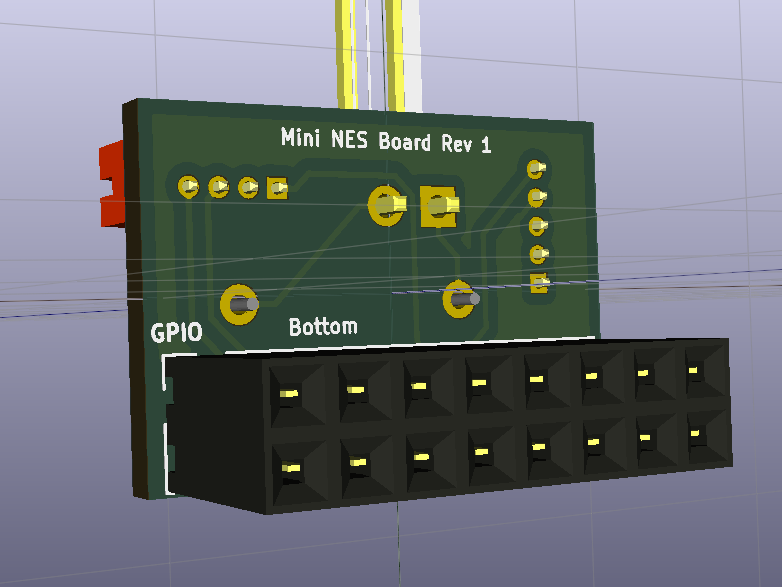 Mini NFC NES main PCB back render