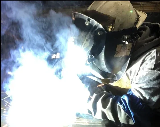 Real welding photography used in Project Weld
