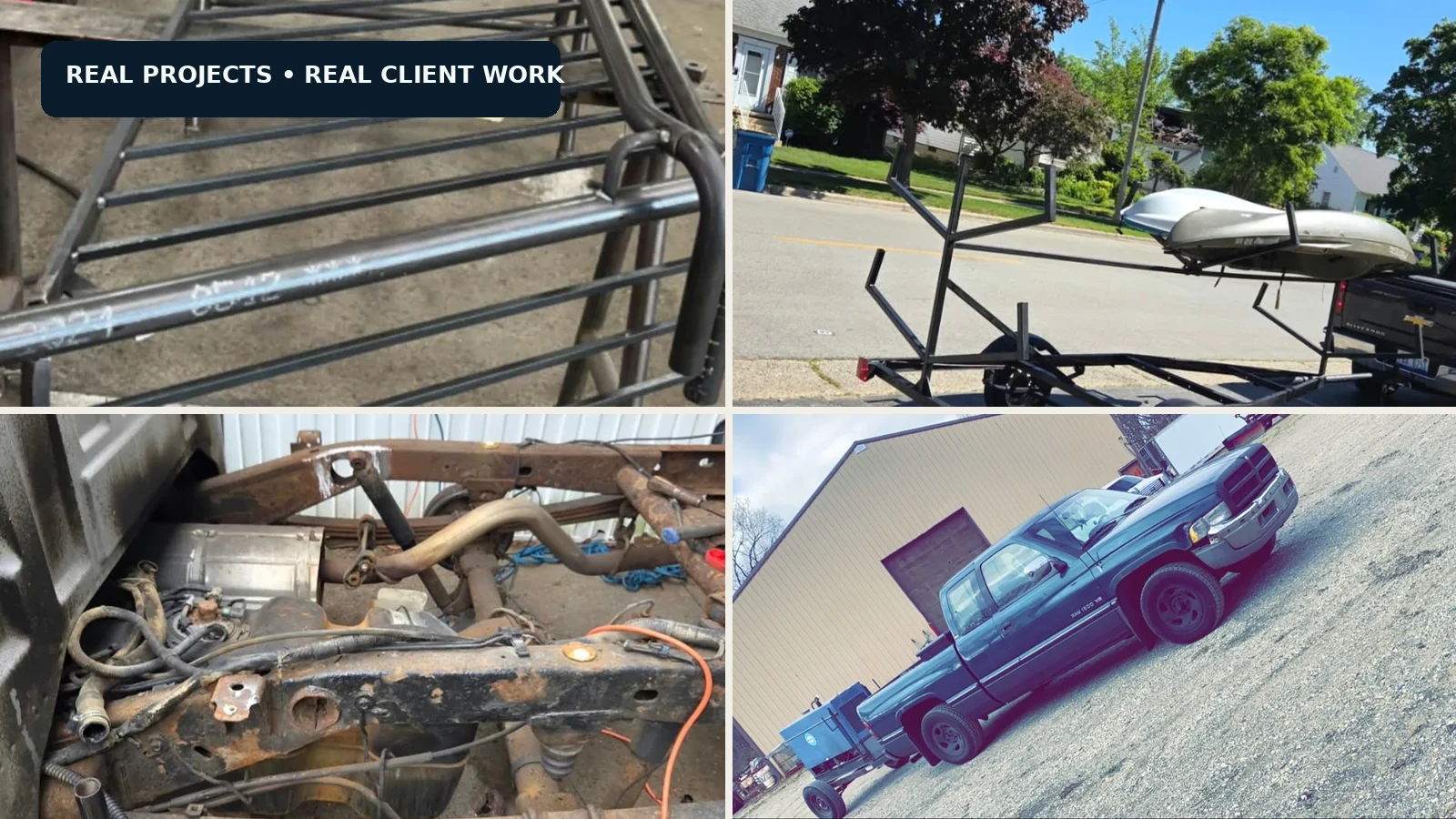 Project Weld client work collage
