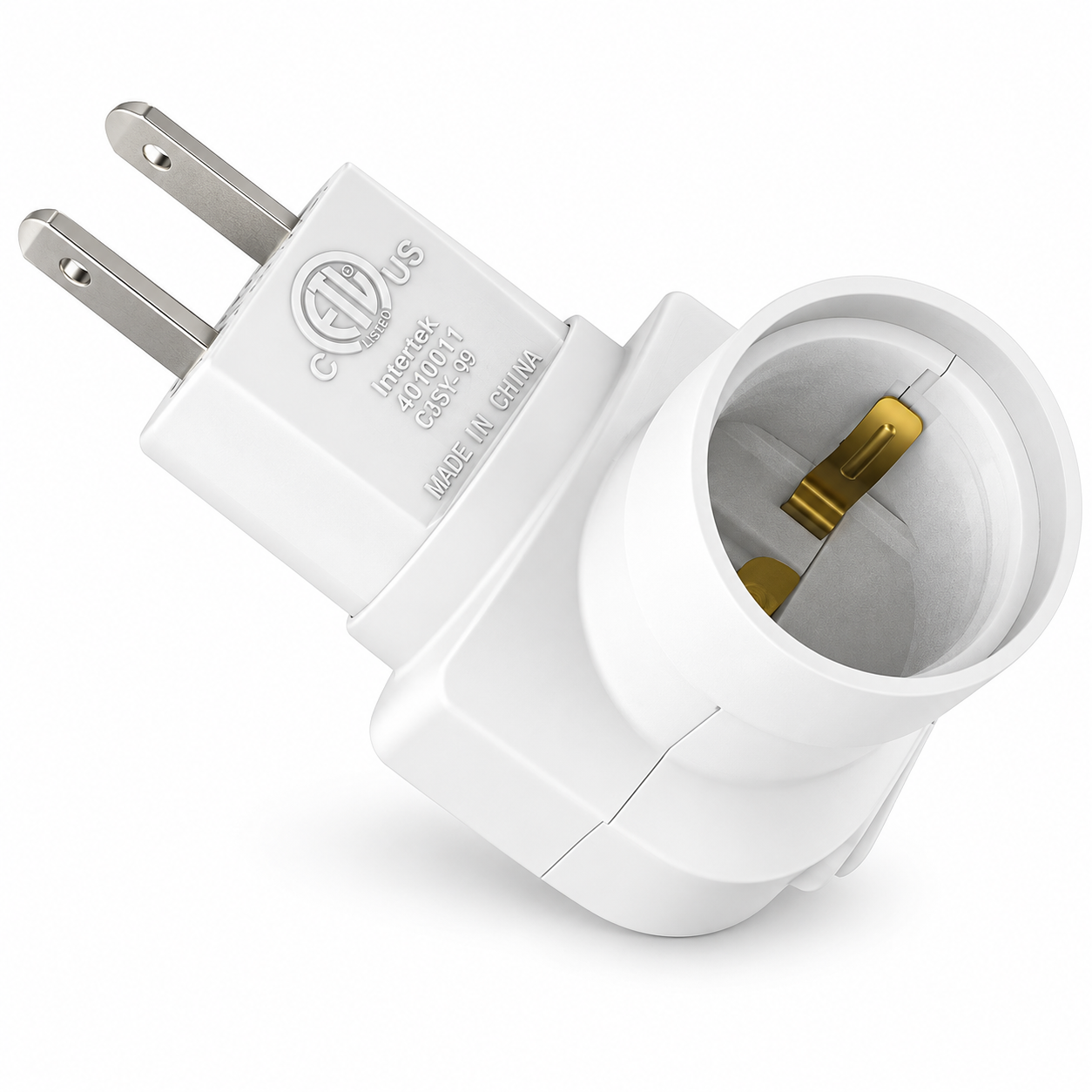 Socket adapter angled view